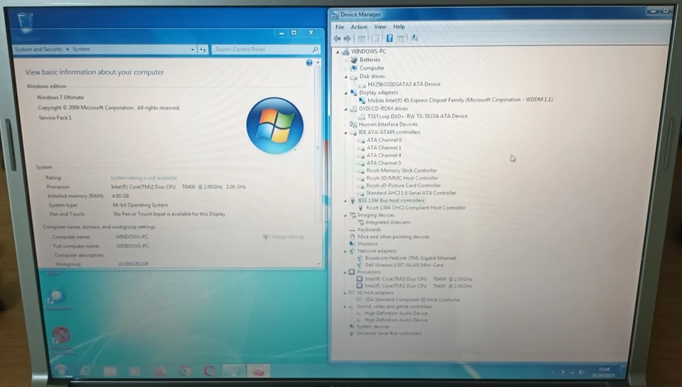 Dell Studio 1737 Laptop Notebook 17.1" 4GB 256GB SSD Windows 7 64 BIT HDMI Intel - Image 2 of 4
