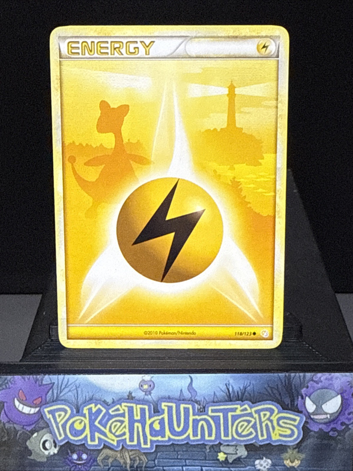 Pokemon Card Ampharos Lightning Energy 118/123 HGSS Near Mint