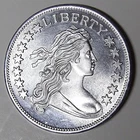 Draped Bust Dollar Design 1 Oz .999 Fine Silver Round - Not A Coin