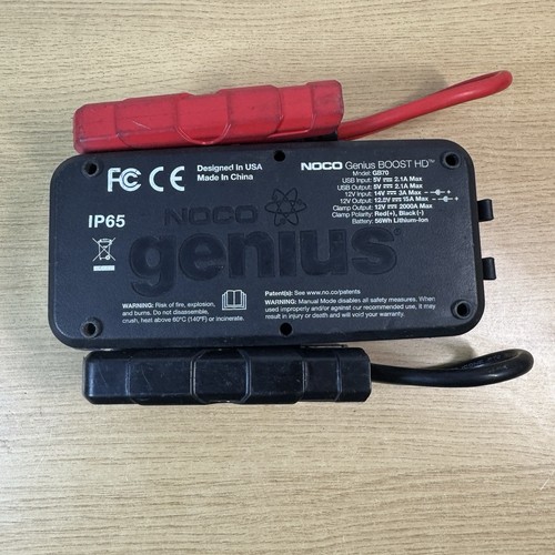 NOCO GB70 Genius Boost HD 2000A 12v Lithium Jump Starter FAULTY - Picture 5 of 10