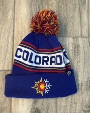 Colorado Sun/Snow Beanie Hat With Pom Pom