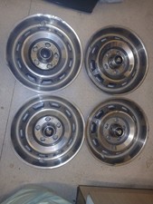 Jaguar Daimler XJ Series 3 XJ6 Stainless Steel Hubcaps Wheel Trims 15” 