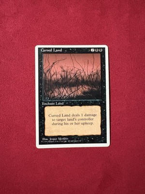 Cursed Land - 4th Fourth Edition Magic The Gathering MTG Vintage Classic