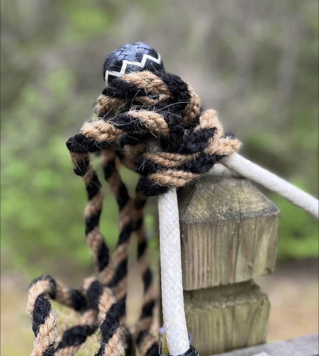Bosal En Cuir Brut Et Nylon Noir - Hackamore Sans Mors Avec Mecate - Showman Products
