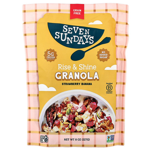 Rise & Shine Granola, Strawberry Banana, 8 oz (227 g)
