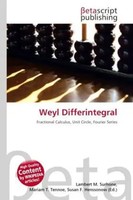 Lambert M. Surhone (U. A.) | Weyl Differintegral | Taschenbuch | Englisch (2026)