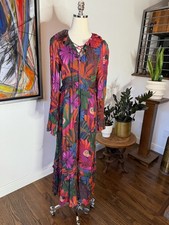 ✨ NEW FARM Rio "Bird Flowers" Maxi Dress — SOLD OUT Print — Size M NWT✨