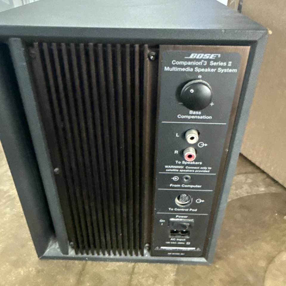 BOSE Companion 3 System w/ Subwoofer 2 Speakers Controller Power Cable - Image 3 of 4