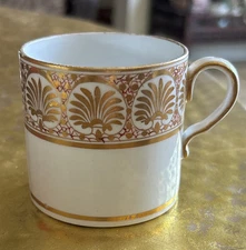 Antique 19thc Circa 1810 Spode Coffee Can Cup Gold Decoration George III ..