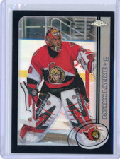 2002-03 Topps Chrome Hockey Black Refractor #43 Patrick Lalime No 40 of 100