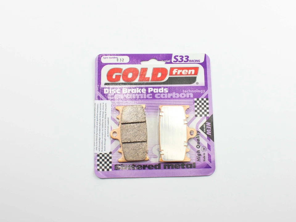 Pastillas de freno delanteras sinterizadas GOLDfren S33-032 EBC Equiv FA158 - 1 par Foto 3 de 3