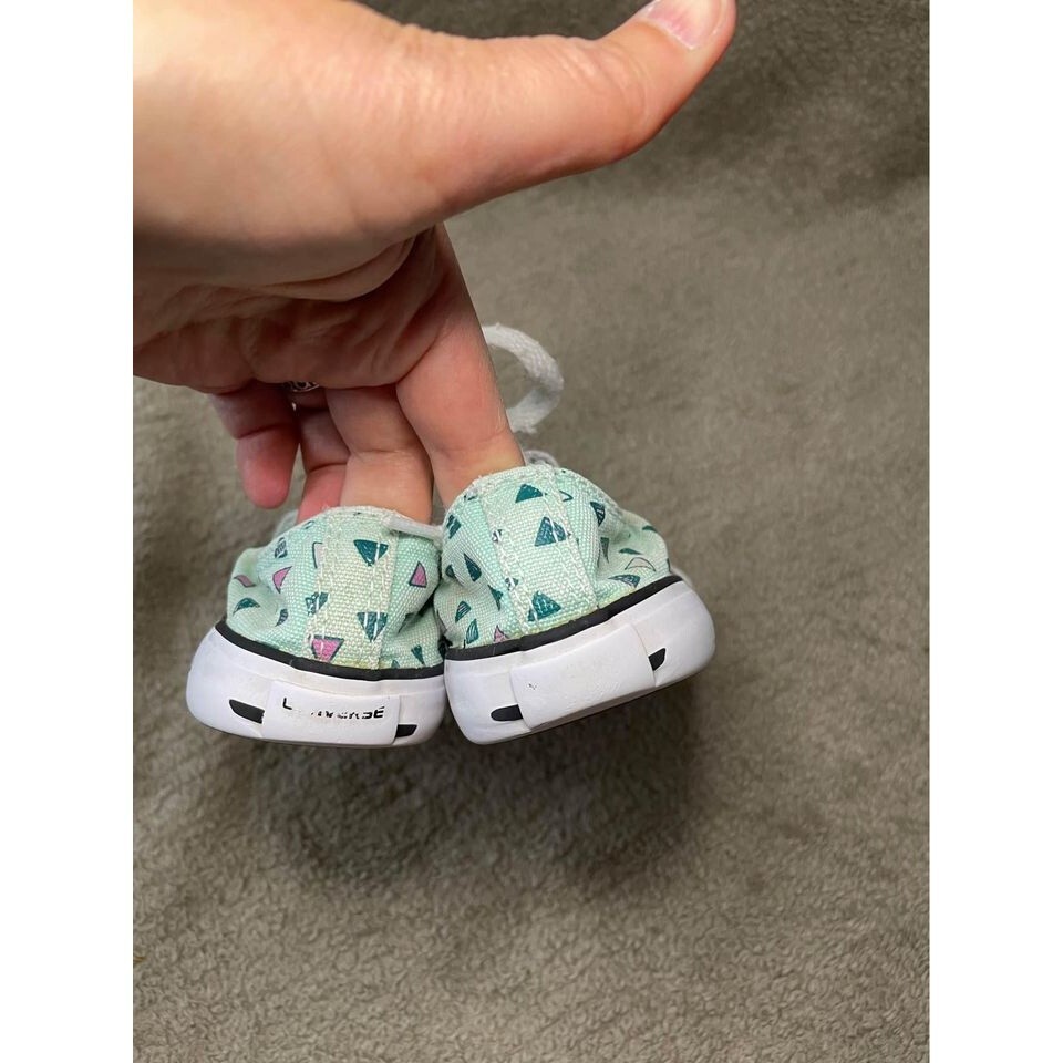 Toddler Converse All Star Girls Sneakers Size 7 Green - Picture 6 of 9