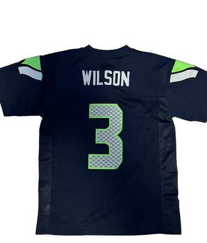 Seattle Seahawks Russell Wilson #3 Jersey NFL Team Apparel Youth M 10-12 - Picture 2 of 12