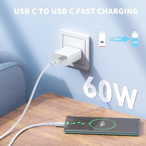 Wholesale USB C to C Fast Charging Cable 60W for iPhone 15/16/Pro/Max & iPad Pro - Picture 4 of 14