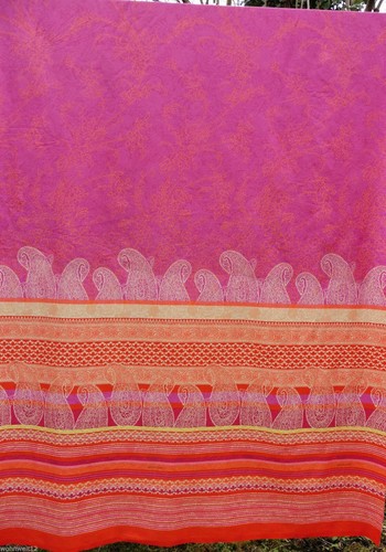 Bassetti FABRIC TIZIANO V1 Pink Red SATIN 200x140 f Tablecloth Curtain Cushion