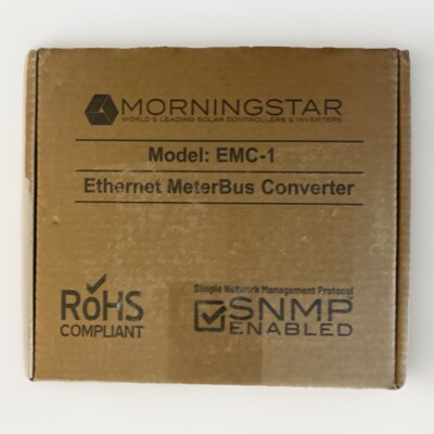 Morningstar EMC-1 Ethernet MeterBus Converter For Enhanced Data/Network Features