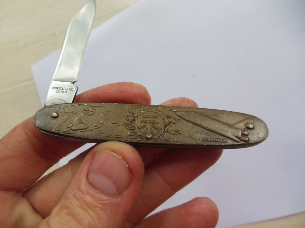PARKER CUT. CO 1982 WORLDS FAIR POCKET SINGLE BLADE KNIFE PARKER CUT. CO 1982 WORLDS FAIR POCKET SINGLE BLADE KNIFE