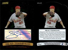 2008 Stadium Club Beam Team Autographs #BT Brad Thompson C - NM-MT