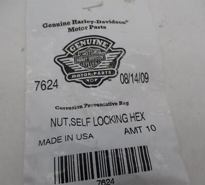 ♱ページ Harley Davidson Lot of 9 Genuine NOS Self Locking Hex Nuts 7624 | eBay