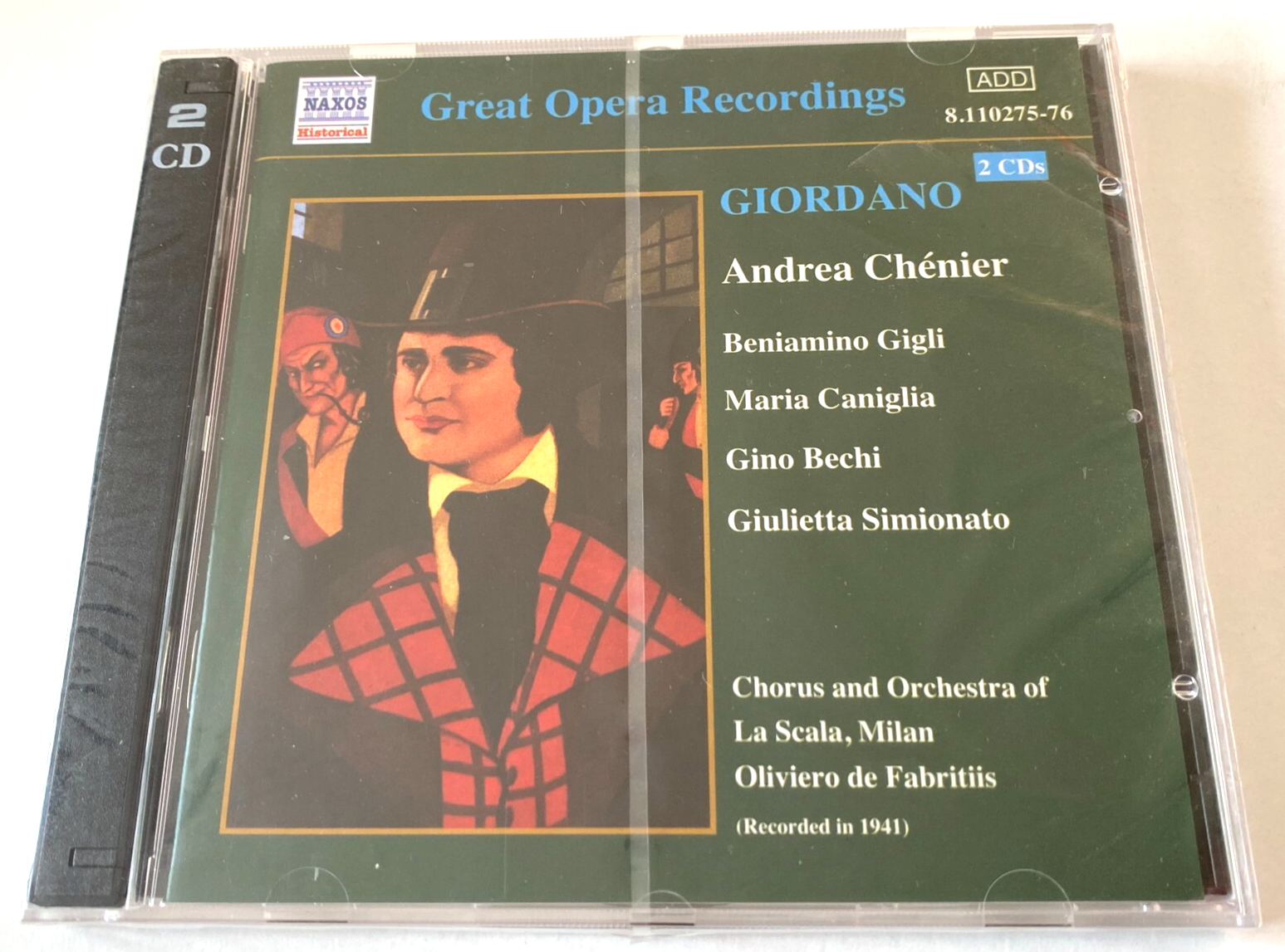 Umberto Giordano - Andrea Chenier Sealed 2x CD Albums 2003 Naxos Beniamino Gigli