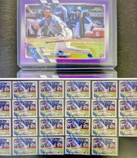 25x Kyle Isbel Rookie Card RC 2021 Topps Update Base + Purple Refractor