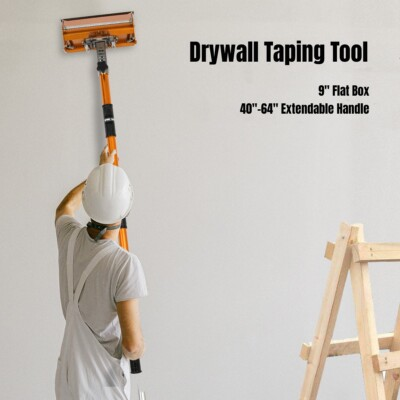 #ad 10 inch Mud Compound Putty Drywall Flat Finishing Box Tool with Box Handle New $105.15