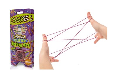 Cradlerz Magical Glitter String Art Katzen Wiegenspiel - Kinder Basteln Regentag Spaß