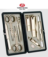 777 THREE SEVEN Gold Nail Clippers 10 Pieces Beauty Set TS-2100G MADE IN KOREA
