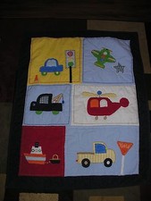 Circo Baby Boys Car Helicopter Boat Truck Comforter Blue Red White Quilt Blanket