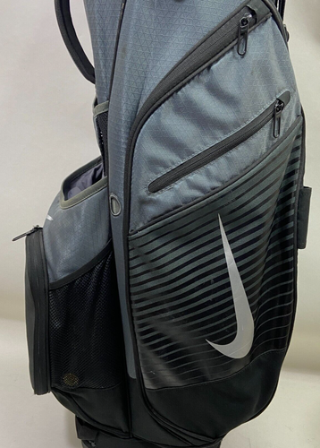 Nike lightweight gray/black striped golf bag 14 Dividers & 5 Pockets - Picture 17 of 24