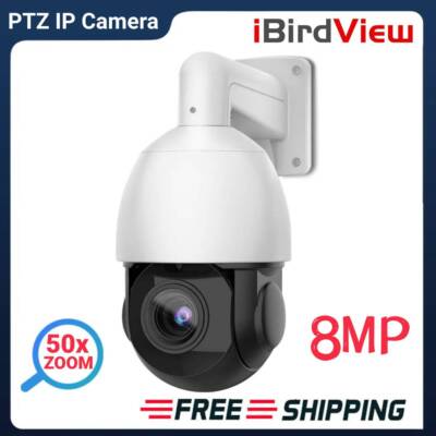8MP PTZ POE Außenkamera mit Auto Tracking 4K 50x Zoom Sicherheits IP Dome Kamera