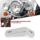 Silver Motorcycle Spring Headlight Bracket Parts For Harley Bobbers 2/8 DNN