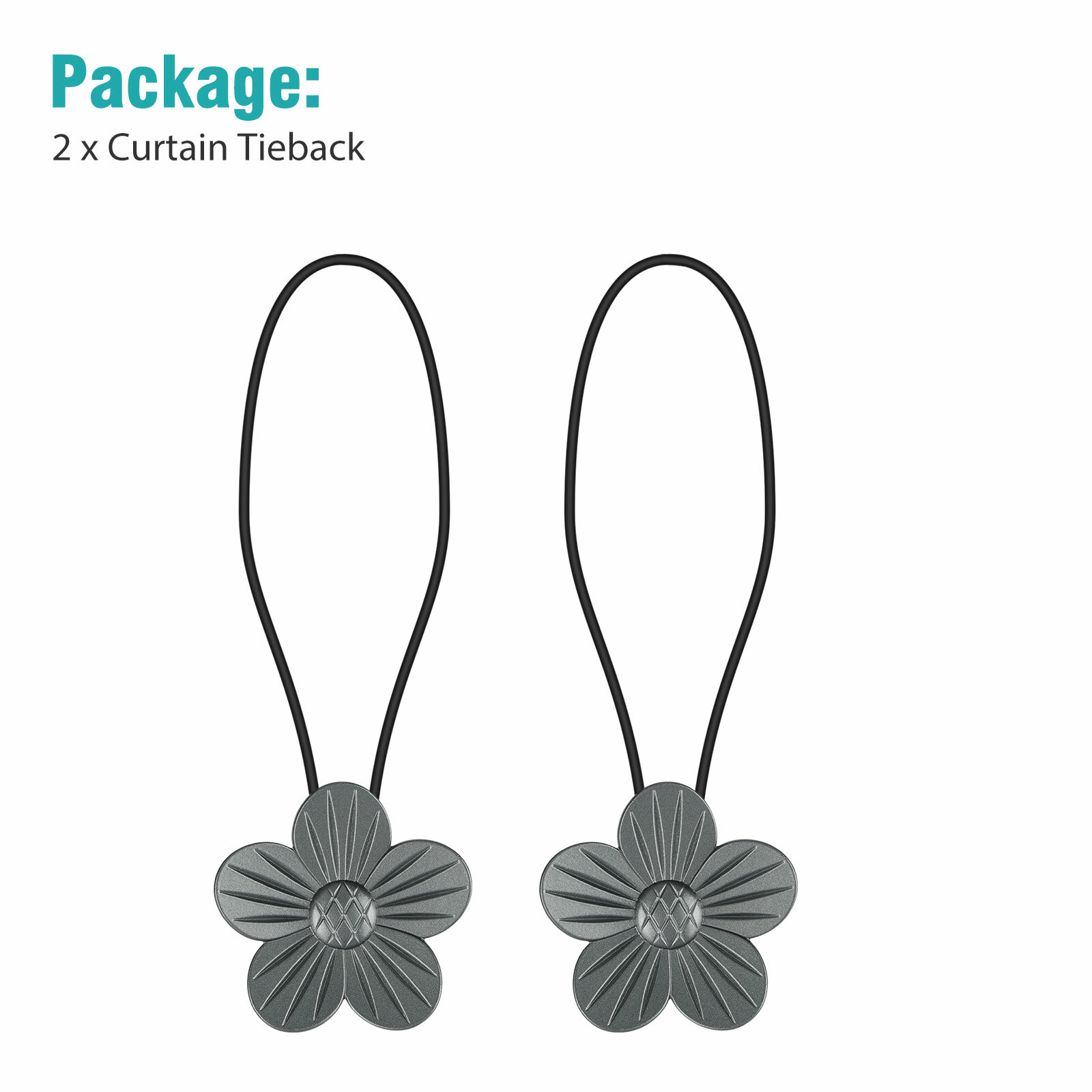 DIY Curtain Tie Backs Clip Ball Buckle Holder Home Window