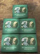 AMERICAN SILVER EAGLE Space Metals IV 2023 1 oz Green Silver Coin in Capsule USA