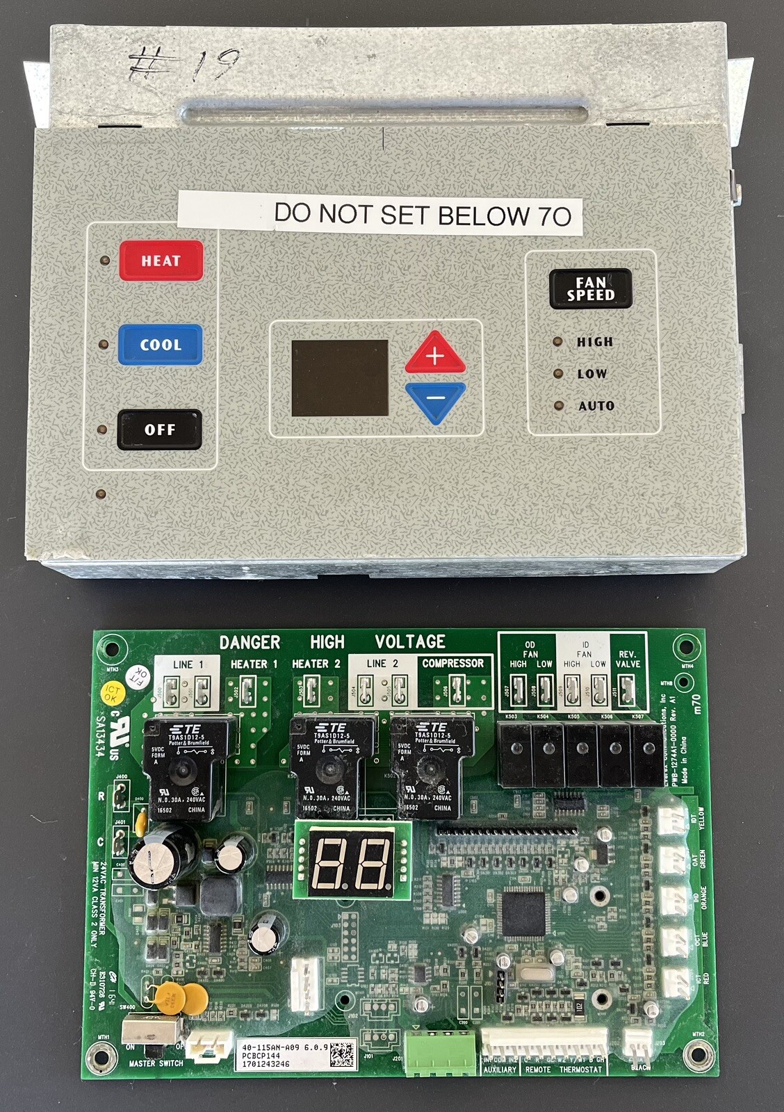 PWB1244A40000 AMANA 40115ANA09 GOODMAN PTAC PCBCP144 Digital