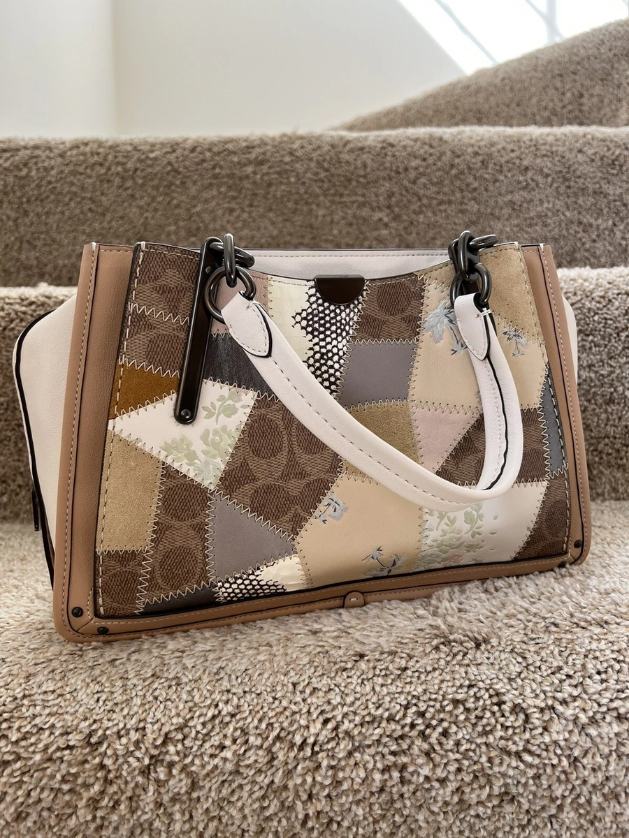 NWT Coach Dreamer 21 With Signature Patchwork Beechwood Satchel