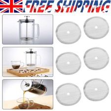 6 Pcs 4 Inch Stainless Steel Mesh French Coffee Press Screen Filter Replacement