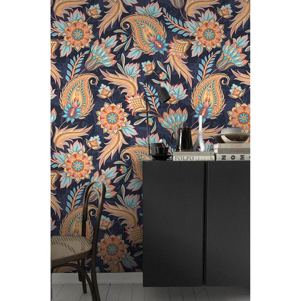 Orange And Blue Home Wallpaper