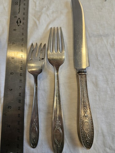 Wedgwood By International Sterling Silver 8 PC Set Jelly Iced Tea Spoons Forks - Picture 8 of 10