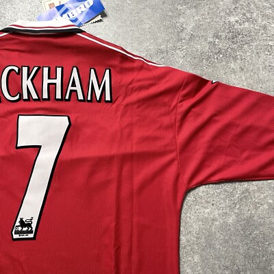 BNWT 1998-2000 Manchester United L/S shirt #7 BECKHAM】 | eBay