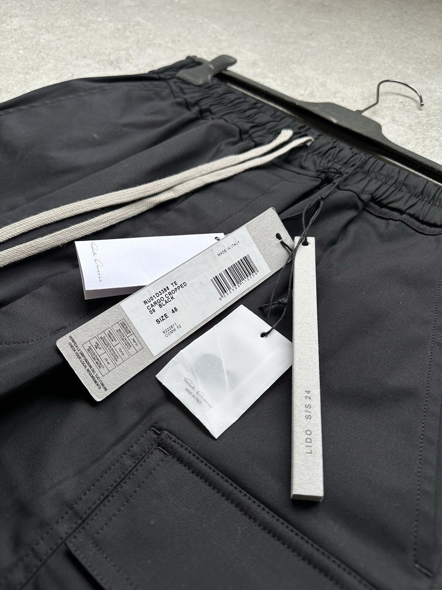 パンツ Rick Owens drawstring cropped cargo TE RICK OWENS CARGO CROPPED PANTS / SS 24 LIDO | eBay