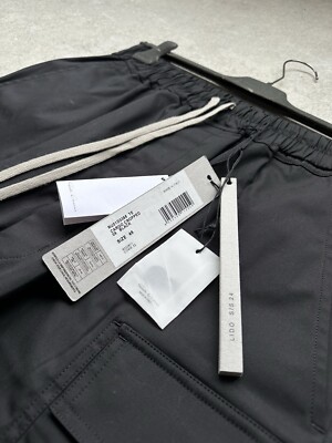 Rick Owens 22FW CARGO CROPPED CF 48 黒 美品 Rick Owens Cargo Cropped - LABELS