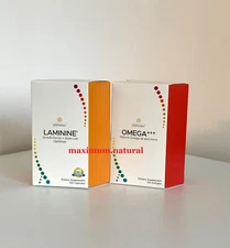 LifePharm supplements 1 bott Laminine & 1 bott Omega+++ 120-count.each