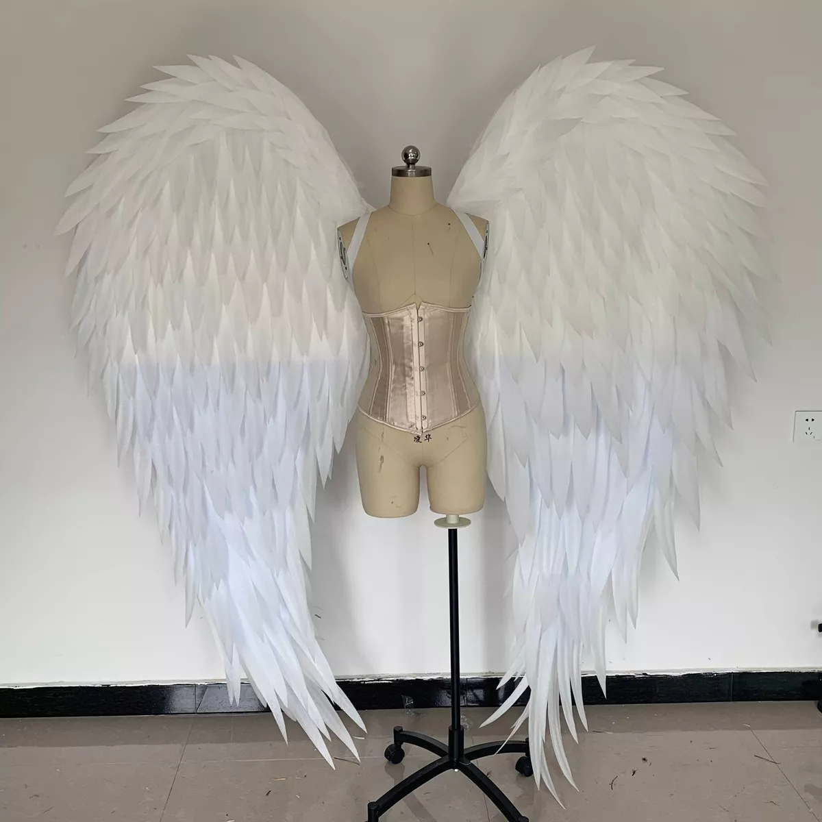 White Angel Wings From Isolon Feathers Handmade Cosplay Photography Costume