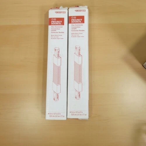 Lote de 2 conectores flexibles Project Source acabado negro mate Foto 3 de 3