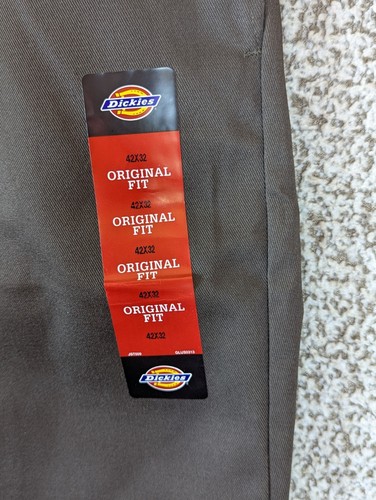 New Dickies 874 Original Fit Work Pants Men's 42x32 Brown - Picture 2 of 11