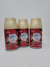 3x Glade Blooming Peony & Cherry Automatic Spray Refill FREE SHIPPING c23