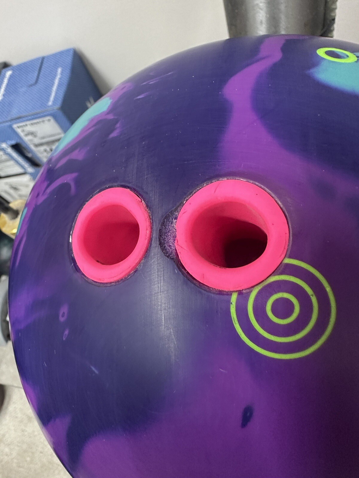 USED EBONITE THE ONE REMIX BOWLING BALL 14LBS SINGLE DRILL eBay