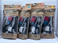 NEW 5 PAIR PACK UMBRO MENS ATHLETIC FIT BOXER BRIEF COTTON ESSENTIAL 6" INSEAM