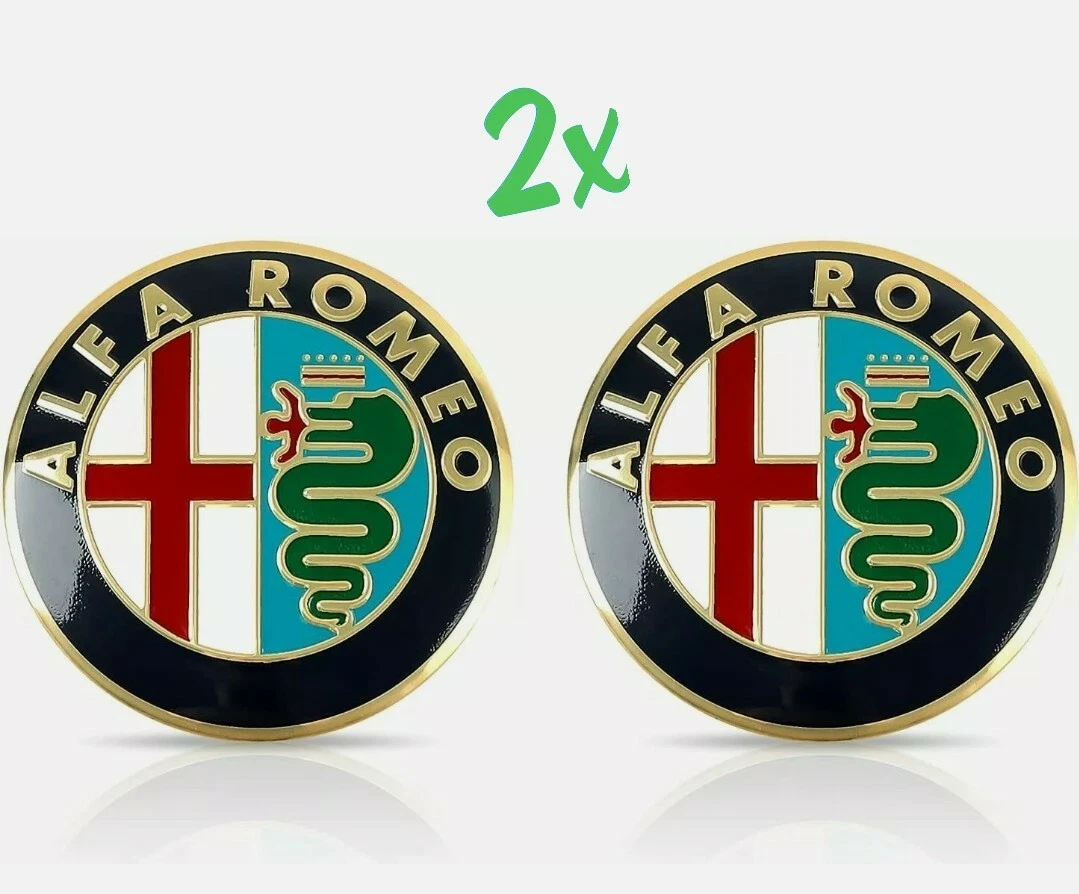 Alfa Romeo Emblem Logo Gold Scudetto Zeichen Kühlergrill vorne 